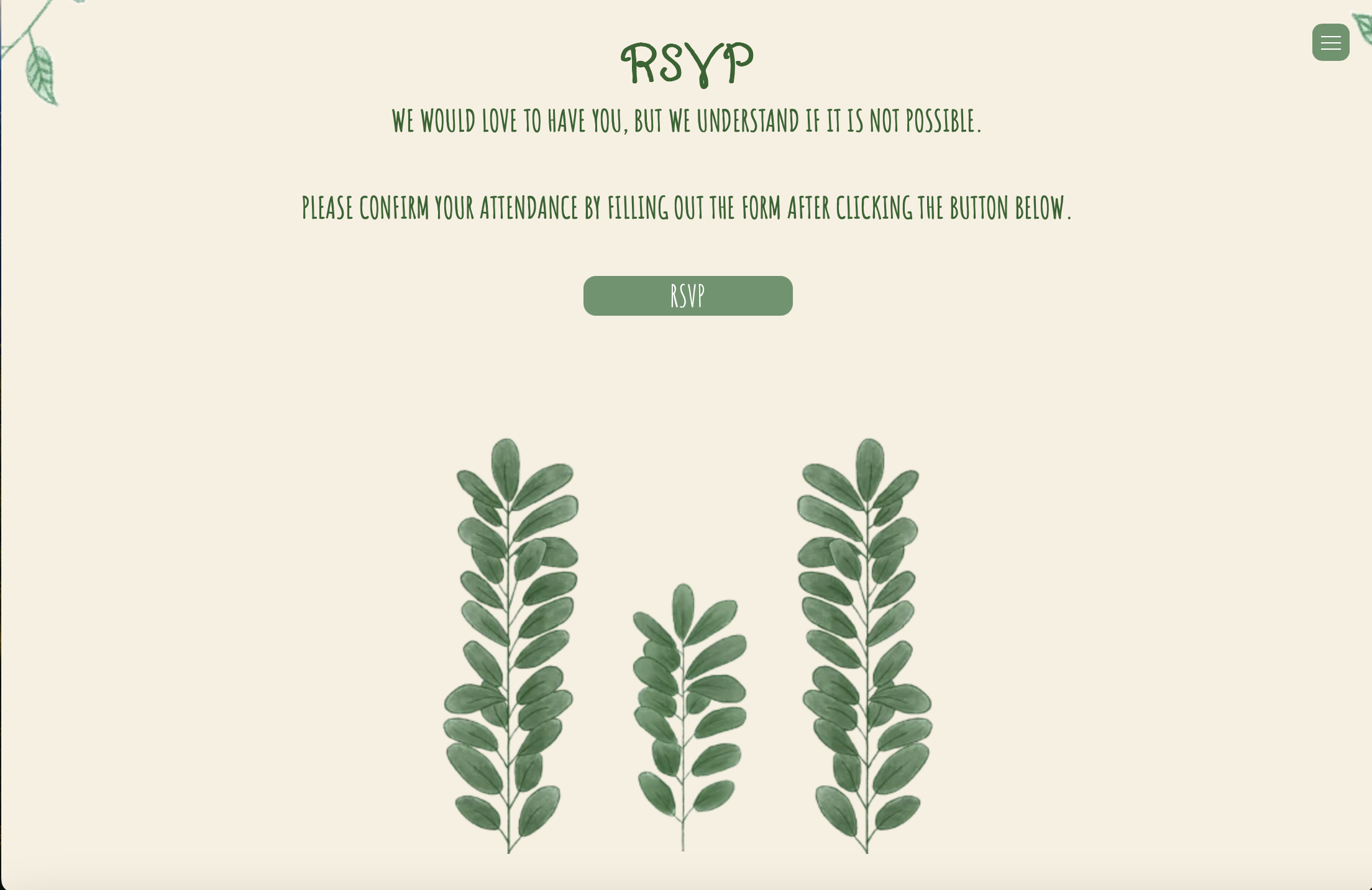 Picture of website's home screen